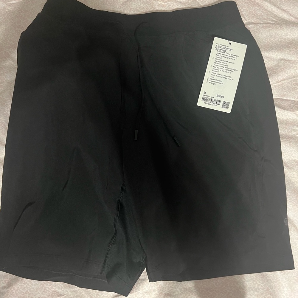 Brand new with tags Lululemon liner less 9 inch men’s shorts